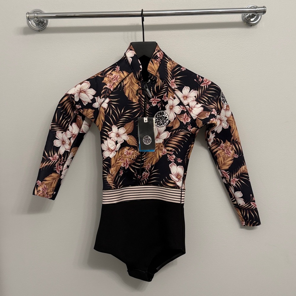 Rip Curl G-Bomb Long Sleeve Spring Suit -Women- NWT – Floral Black